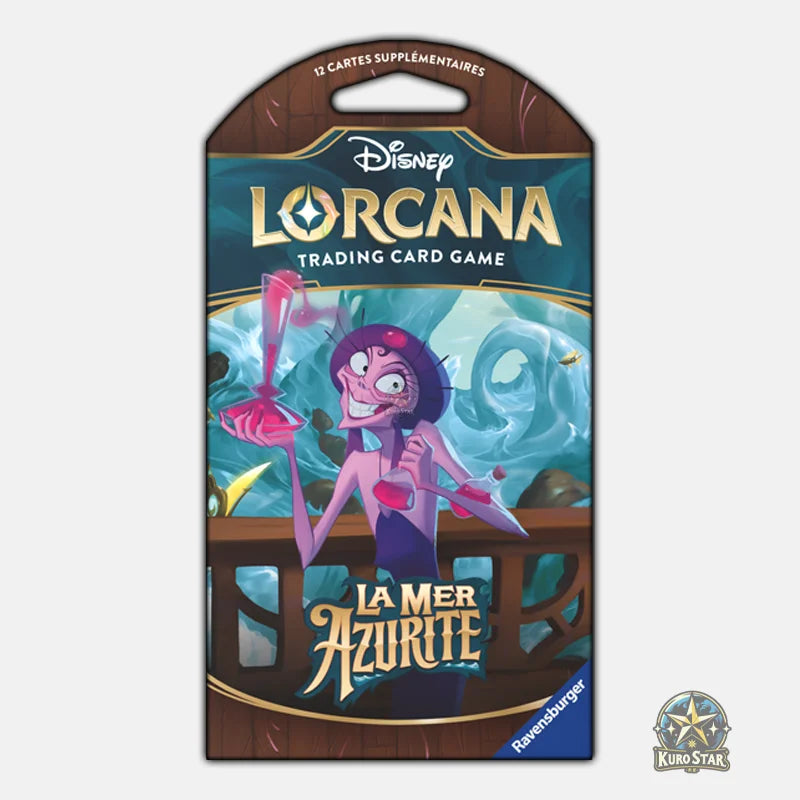 Lorcana Lot de 3 Boosters sous blister La Mer Azurite