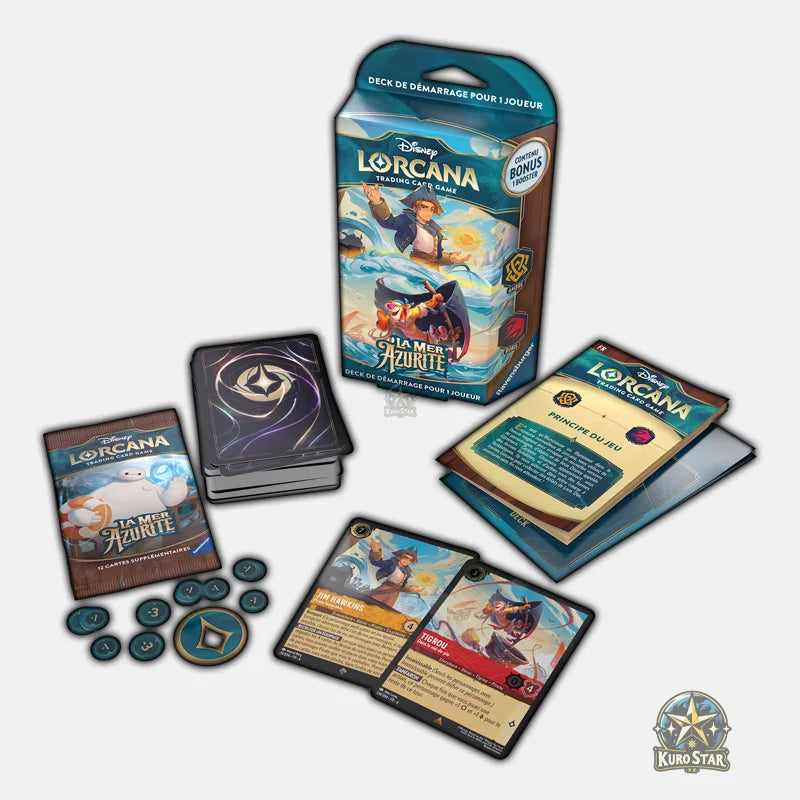 Lorcana Lot de 2 Decks La Mer Azurite