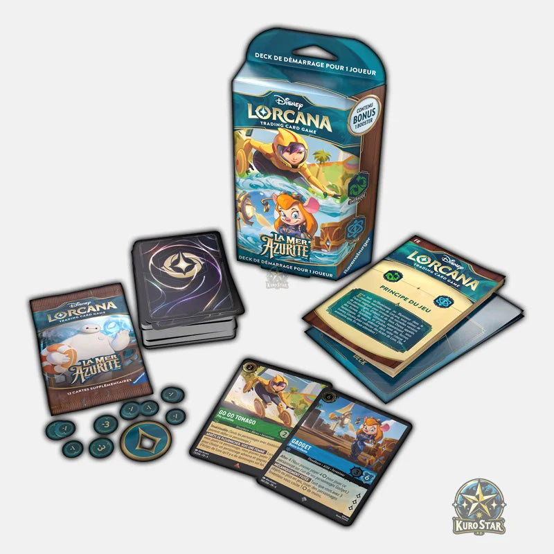 Lorcana Lot de 2 Decks La Mer Azurite