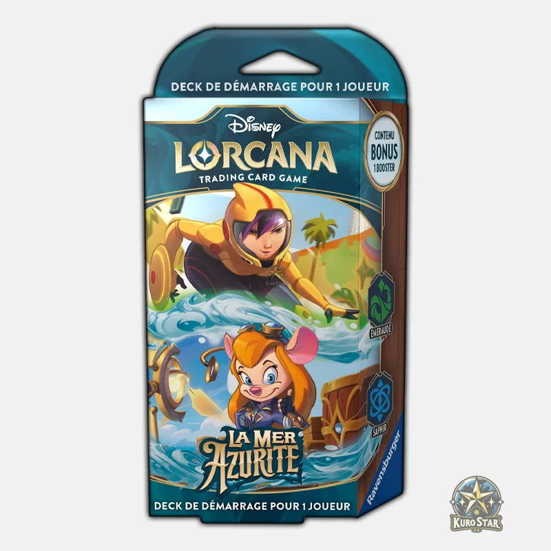 Lorcana Lot de 2 Decks La Mer Azurite
