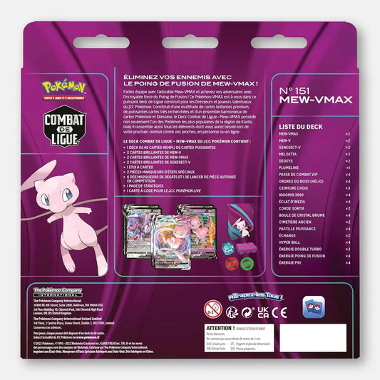 Pokemon Deck Combat de Ligue Mew VMAX