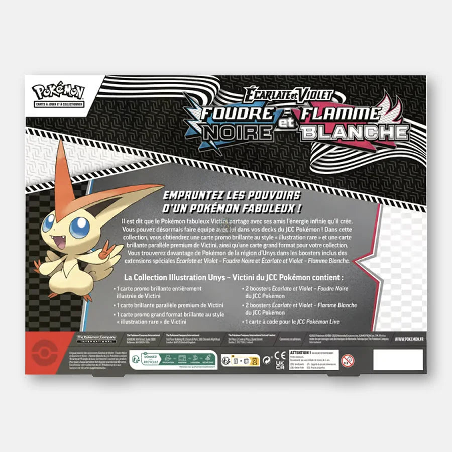 Pokemon Coffret Illustration Victini EV10.5 Foudre Noire et Flamme Blanche
