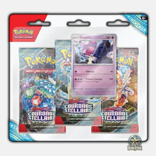 Pokemon Tripack EV7 Couronne Stellaire