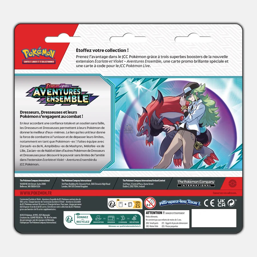 Pokemon Tripack EV9 Aventures Ensemble