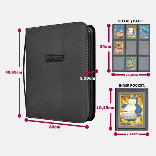 Portfolio TopLoader Binder - 216 pochettes pour TopLoader