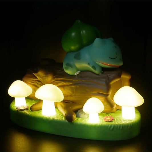 Figurine Pokemon Bulbizarre Scène Lumineuse