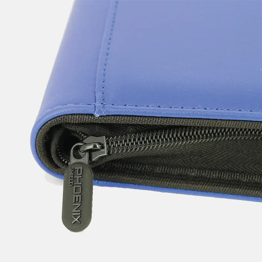 Portfolio Album A4 Bleu Simili-cuir 360 pochettes Zip