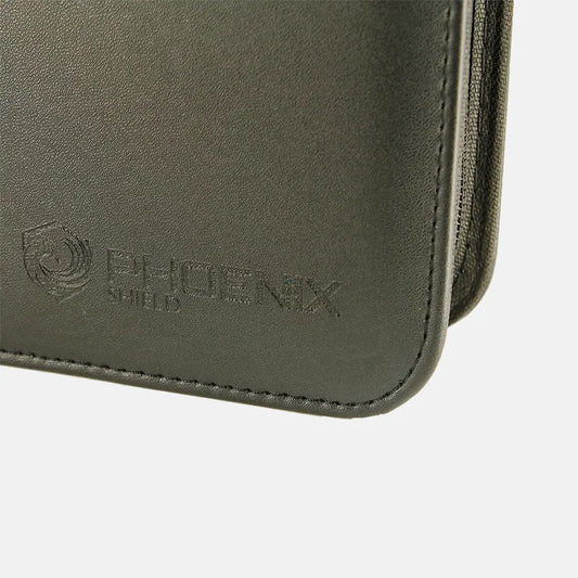Portfolio Album A4 Noir Simili-cuir 360 pochettes Zip - Phoenix Shield