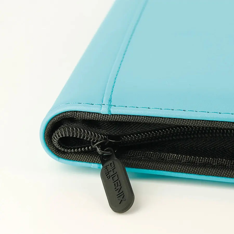Portfolio Album A4 Turquoise Simili-cuir 360 pochettes Zip - Phoenix Shield