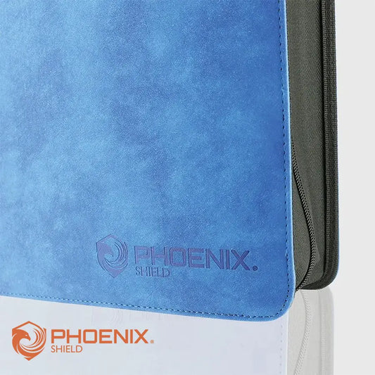 Classeur Prestige 900 cartes texture velours Bleu
