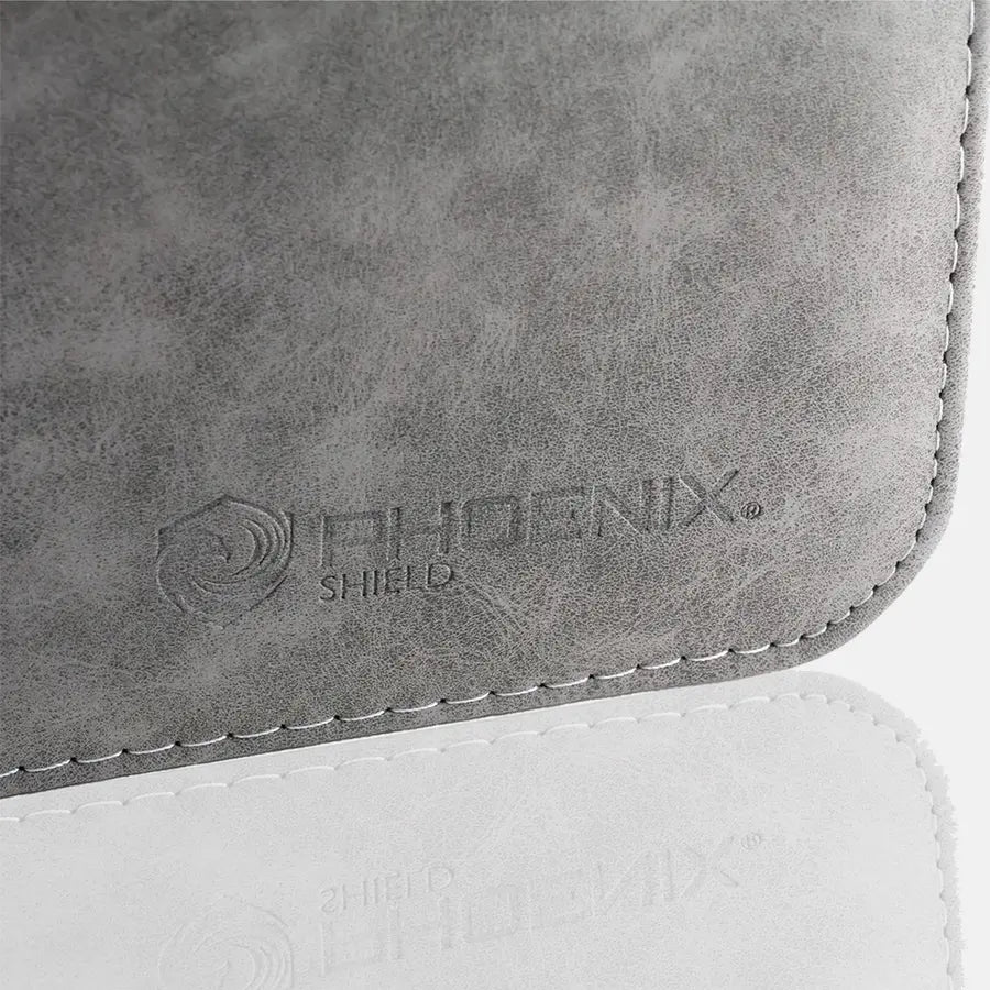 Portfolio TopLoader texture velours Gris 360 pochettes - Phoenix Shield