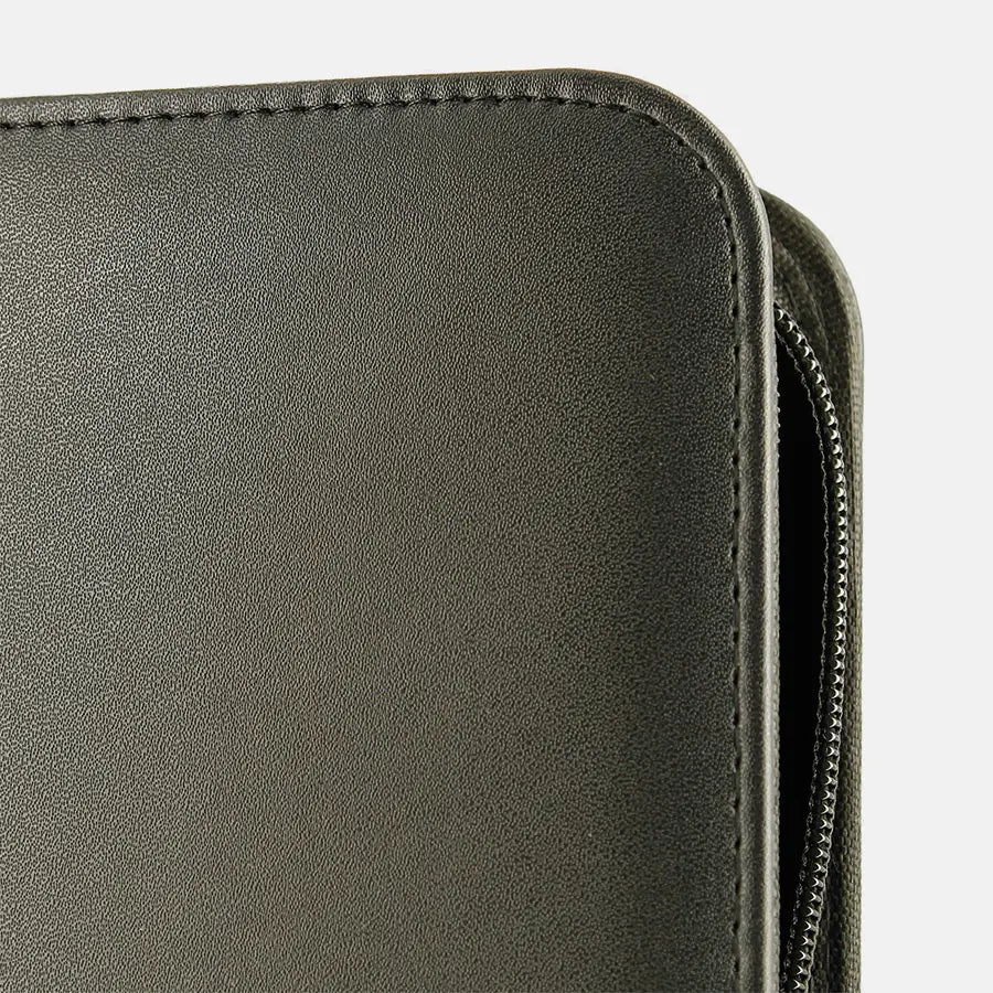 Portfolio TopLoader simili cuir Noir 360 pochettes - Phoenix Shield