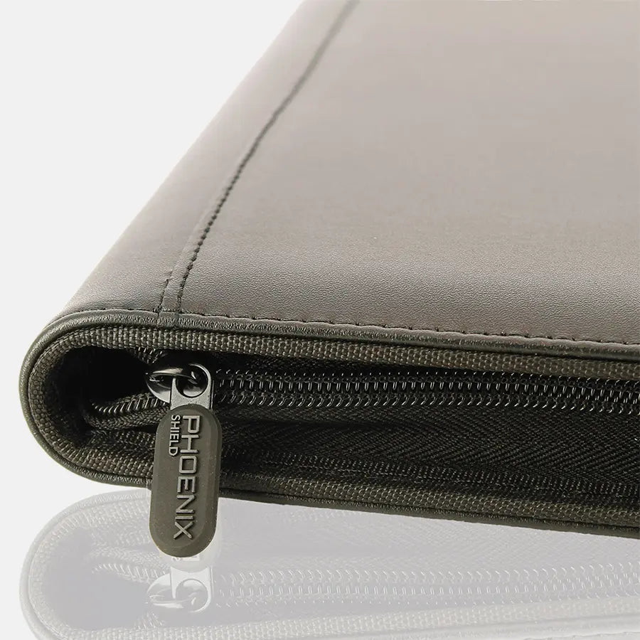 Portfolio TopLoader simili cuir Noir 360 pochettes - Phoenix Shield