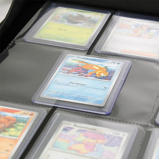 Portfolio TopLoader texture velours Rouge 360 pochettes - Phoenix Shield