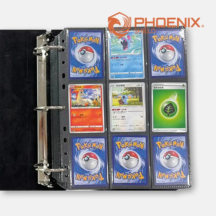 Classeur Elite 900 pochettes texture velours Noir - Phoenix Shield