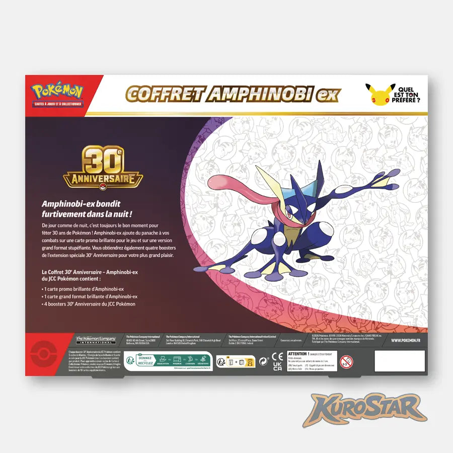 [PRECO] Pokemon Coffret Amphinobi 30ans