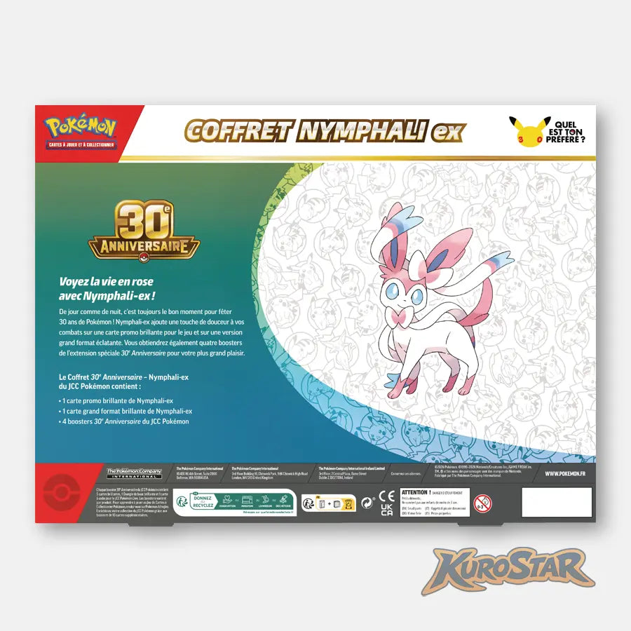 [PRECO] Pokemon Coffret Nymphali 30ans