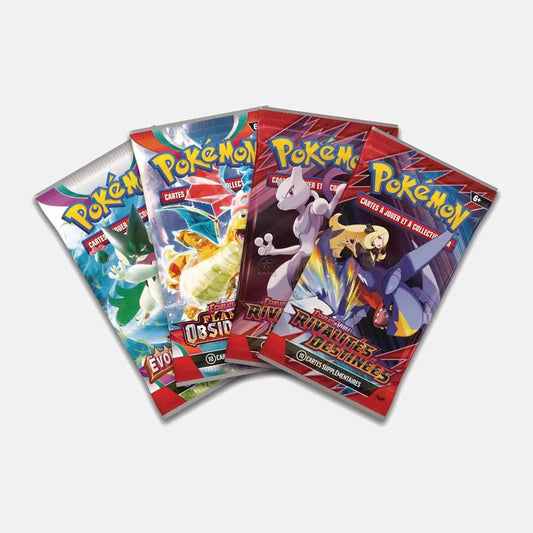 Pokemon Lot 3 Pokebox EV10 : Mewtwo / Nidoking / Persian + 3 Protections