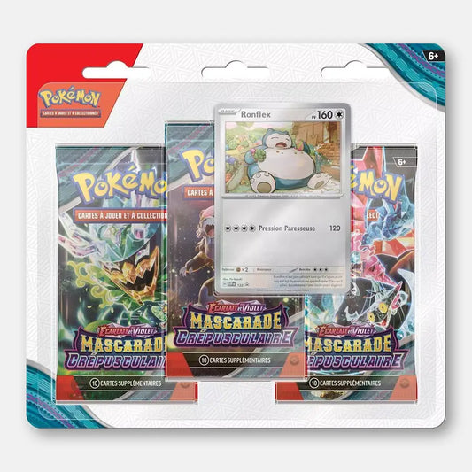 Pokemon Tripack EV6 Mascarade Crépusculaire