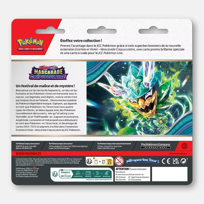 Pokemon Tripack EV6 Mascarade Crépusculaire
