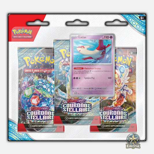 Lot de 2 Tripack EV7 Couronne Stellaire (Latias et Forgelina)