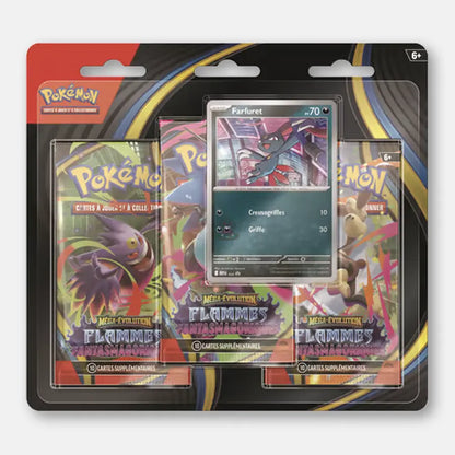 Pokemon Tripack ME02 Flammes Fantasmagoriques