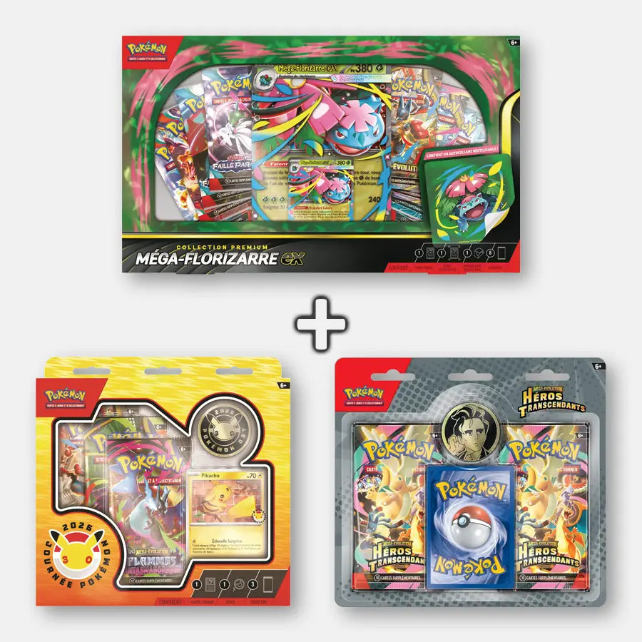 [LIMITE A 1] Pokemon ME2.5 PACK - Florizarre + DuoPack + Coffret Journée