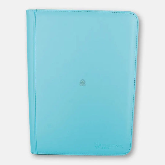 Portfolio Album A4 Turquoise Simili-cuir 360 pochettes Zip - Phoenix Shield