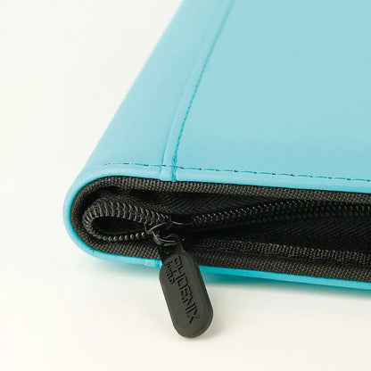 Portfolio Album A4 Turquoise Simili-cuir 360 pochettes Zip - Phoenix Shield