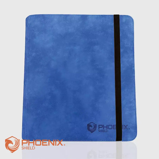 Classeur Elite 900 cartes texture velours Bleu