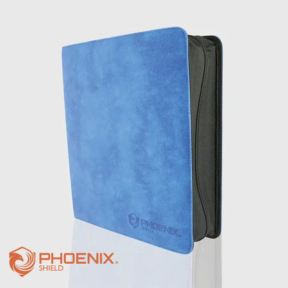 Classeur Prestige 900 cartes texture velours Bleu