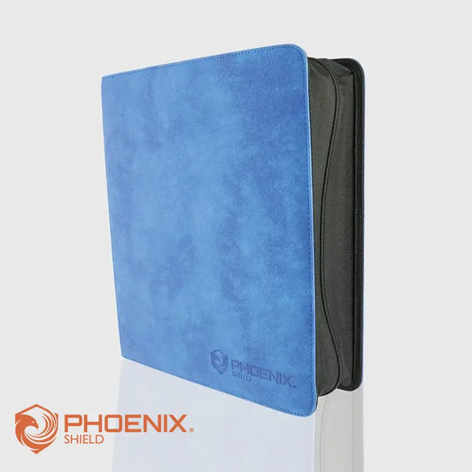 Classeur Prestige 900 cartes texture velours Bleu