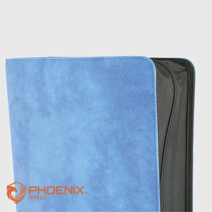 Classeur Prestige 900 cartes texture velours Bleu