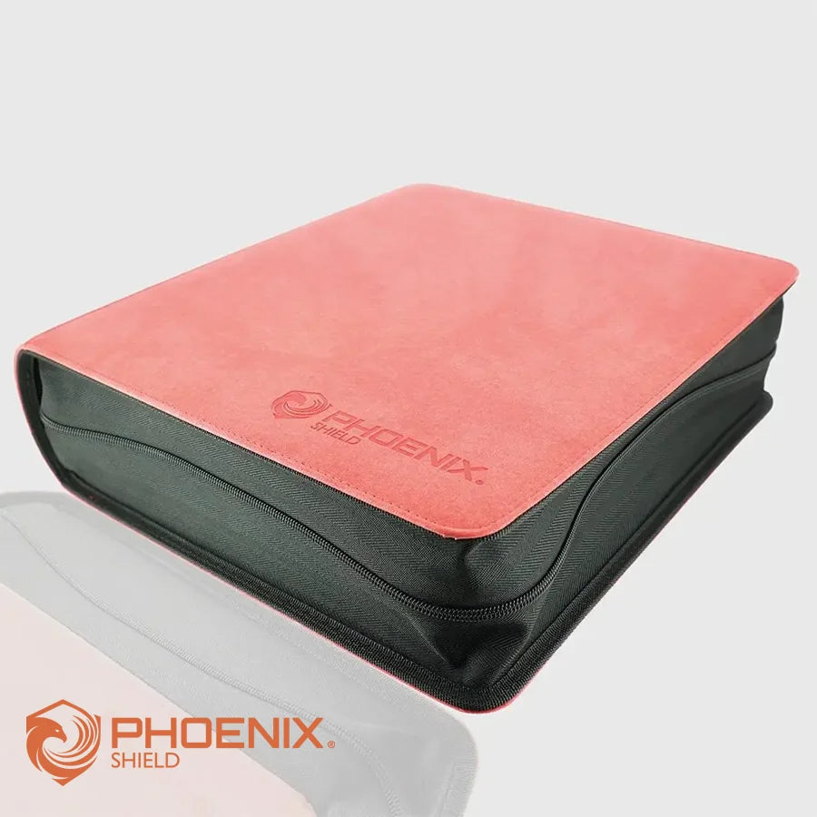 Classeur Prestige 900 cartes texture velours Rouge