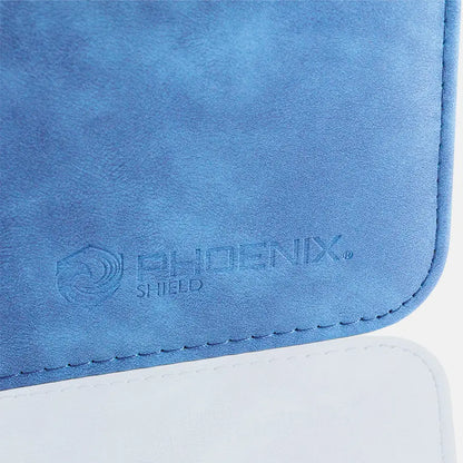 Portfolio TopLoader texture velours Bleu 360 pochettes - Phoenix Shield