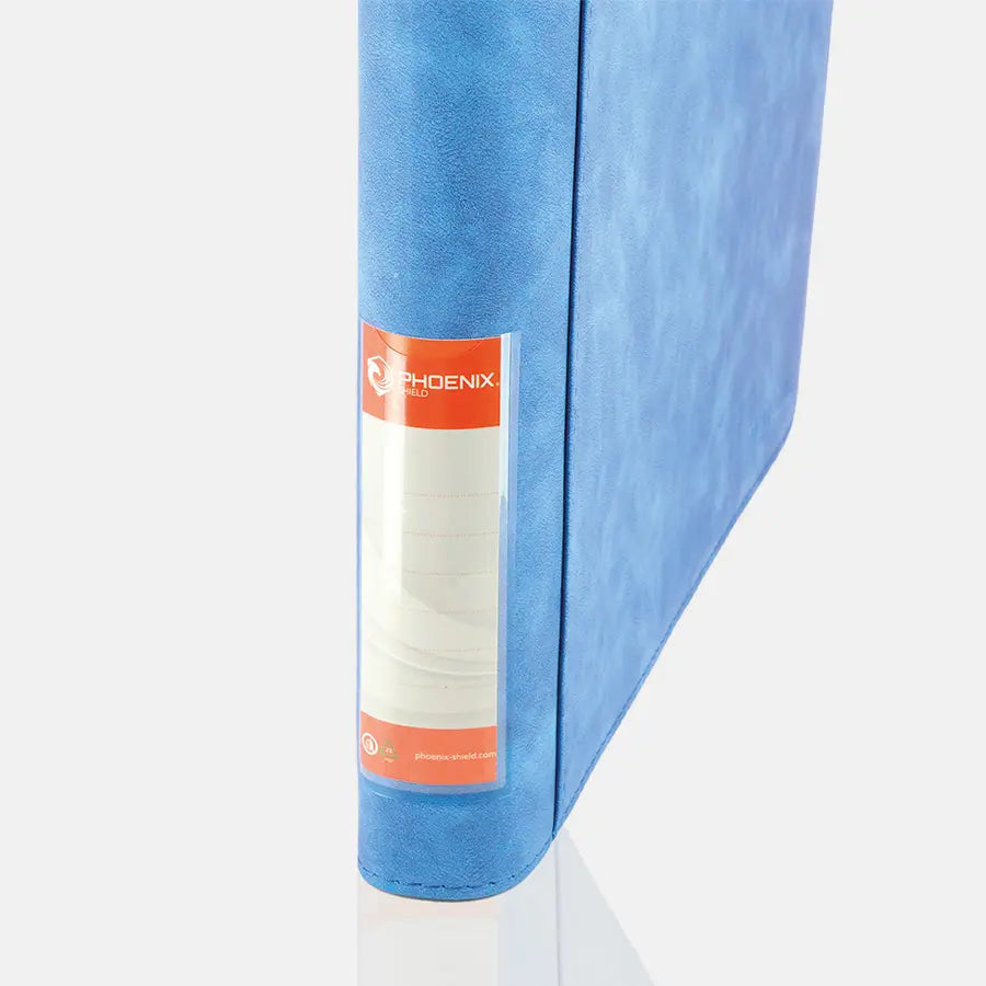 Portfolio TopLoader texture velours Bleu 360 pochettes - Phoenix Shield