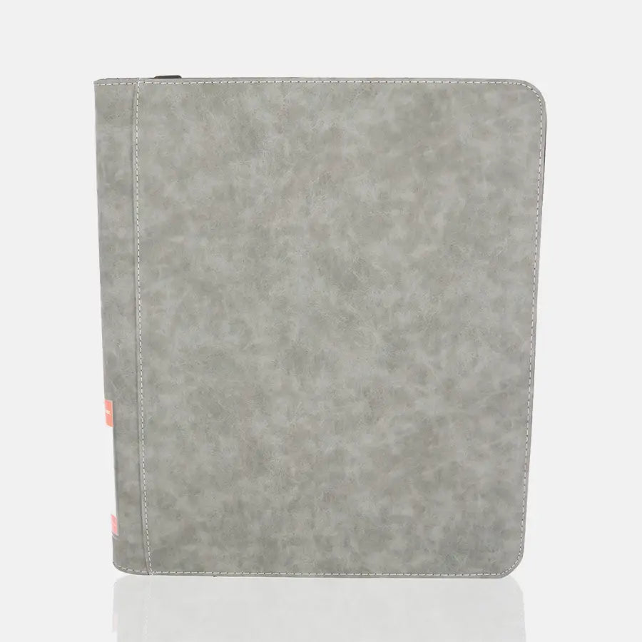 Portfolio TopLoader texture velours Gris 360 pochettes - Phoenix Shield