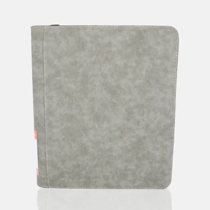 Portfolio TopLoader texture velours Gris 360 pochettes - Phoenix Shield