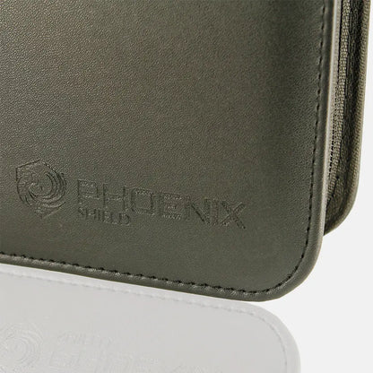 Portfolio TopLoader simili cuir Noir 360 pochettes - Phoenix Shield