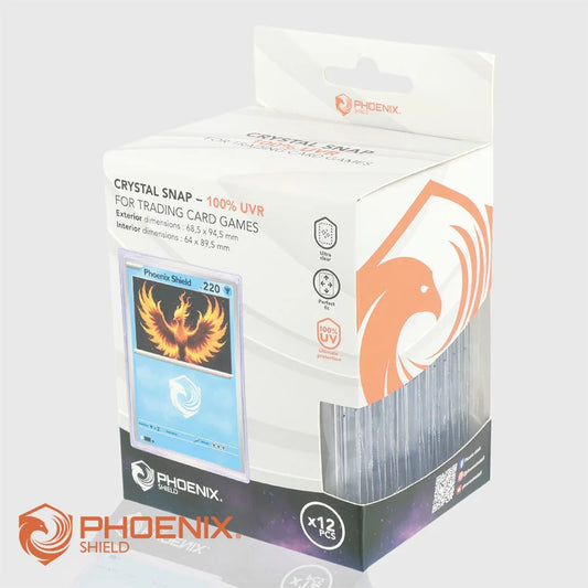 Paquet de 12 TopLoader Crystal Snap - Phoenix Shield