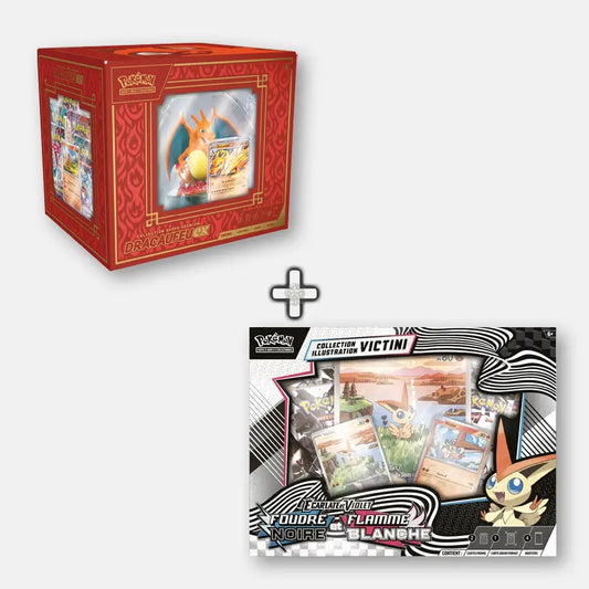 Pokemon Pack EV10.5 - Coffret Victini + Coffret Dracaufeu