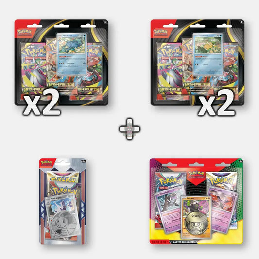 Pokemon Pack ME01 - 4 Tripack + 2 DuoPack
