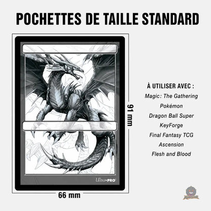 Paquet de 100 protèges cartes standard PRO-Gloss transparents - Ultra Pro